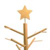 vidaXL Wooden Christmas Tree with Stand Brown 125 cm Solid pine wood