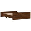 vidaXL Bed Frame without Mattress Brown Oak 140x200 cm