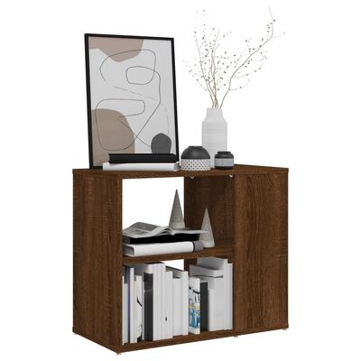 vidaXL Side Cabinet Brown Oak 60x30x50 cm Engineered Wood