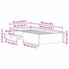 vidaXL Bed Frame with Drawer Artisan Oak 90 x 190 cm Engineered Wood