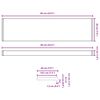 vidaXL Window Sill Marble Text -enure 60 x 20 x 4.5 cm PVC