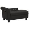 vidaXL Dog Sofa Black 83x45x42 cm Faux Leather