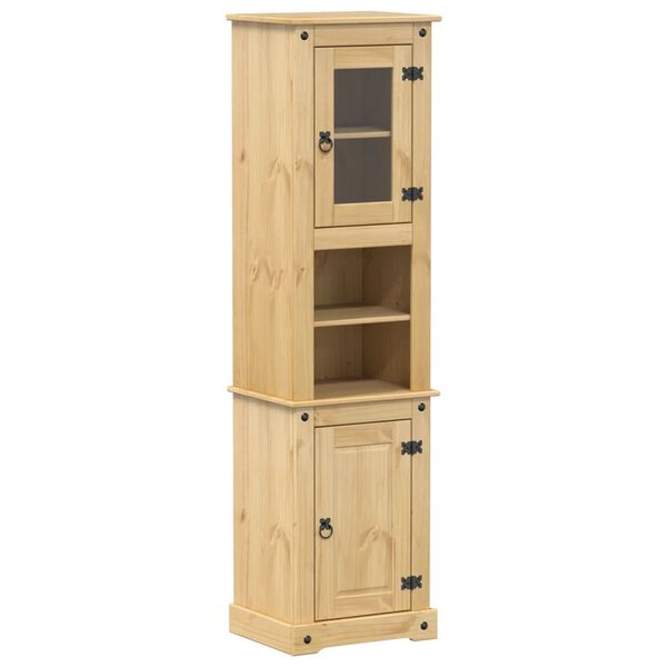 vidaXL Bathroom Cabinet Corona 50x40x185 cm Solid Wood Pine