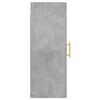 vidaXL Wall Mounted Cabinet Concrete Grey 34.5x34x90 cm