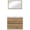 vidaXL Bathroom Furniture Set 3 pcs Artisan Oak Engineered Wood
