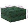 vidaXL Modular Sofa 2 pcs Green 140 x 70 x 36 cm Fabric