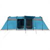 vidaXL Family Tent Tunnel 8-Person Blue Waterproof