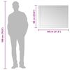 vidaXL Wall Mirror 80x60 cm Glass