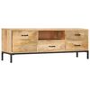 vidaXL TV Cabinet 130x30x45 cm Solid Mango Wood