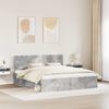 vidaXL Bed Frame with Headboard Concerte 200 x 200 cm Solid Pine Wood