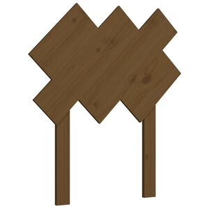 vidaXL Bed Headboard Honey Brown 72,5x3x81 cm Solid Wood Pine
