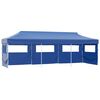 vidaXL Folding Pop-up Party Tent with 5 Sidewalls 3x9 m Blue