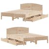 vidaXL Bed Frame without Mattress 120x200 cm Solid Wood Pine