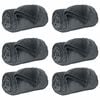 vidaXL Throw Blankets 6 pcs Dark Grey 240 x 270 cm Fleece