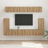 vidaXL TV Cabinet Set Wall-mounted 5 pcs Artisan Oak Engineered Wood