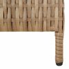 vidaXL Room Divider 3 Panels Beige Poly Rattan