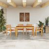 vidaXL Garden Dining Set 5 pcs Brown Solid Acacia Wood