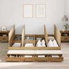 vidaXL Storage Bed Frame with Drawer Artisan oak 236.5 x 180 x 31.5 cm