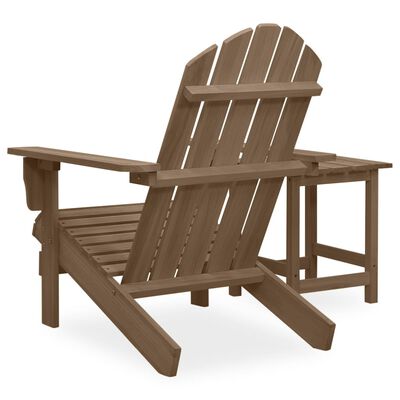 vidaXL Garden Adirondack Chair with Table Solid Fir Wood Brown