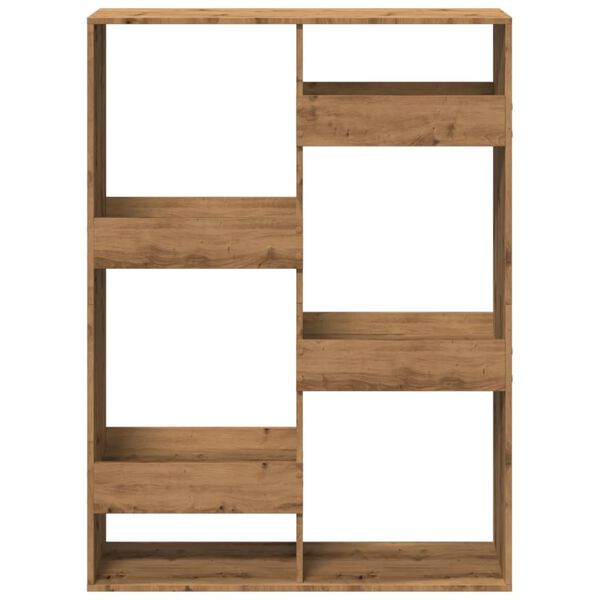 vidaXL Bookcase Artisan Oak 100x33x135 cm Engineered Wood