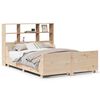 vidaXL Bookcase Bed without Mattress 140x190 cm Solid Wood
