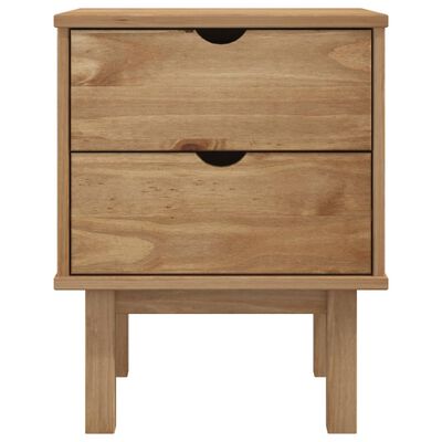 vidaXL Bedside Cabinet OTTA 45x39x57 cm Solid Wood Pine
