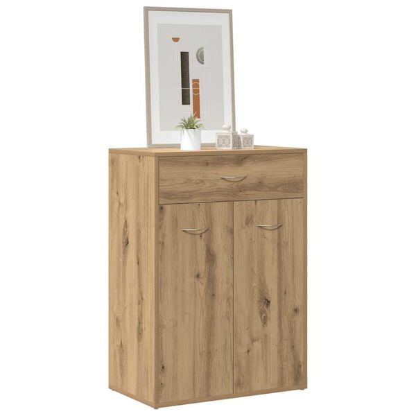 vidaXL Shoe Cabinet Artisan Oak 60x35x84 cm Engineered Wood