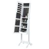 vidaXL Free-Standing Mirror White 34x37x146 cm