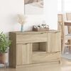 vidaXL Sideboard Sonoma Oak 100 x 30 x 65.6 Engineered Wood