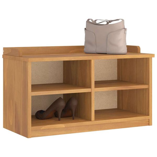 vidaXL Hallway Bench SANDNES 87x40x50 cm Solid Wood Pine