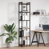 vidaXL Bookshelf Old wood 40 x 30 x 189.5 cm Engineered Wood