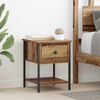vidaXL Bedside Table 2 pcs Old Wood 34 x 35.5 x 45 cm Engineered Wood