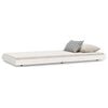 vidaXL Bed Frame without Mattress White 75x190 cm Solid Wood Pine