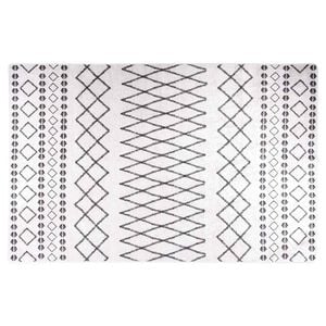 vidaXL Rug Washable 80x150 cm Black and White