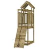 vidaXL Playhouse with Climbing Wall Impregnated Wood Pine
