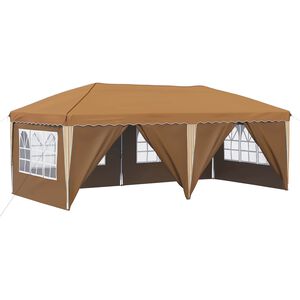 vidaXL Pop-up Party Tent 575 x 288 x 245 cm Beige
