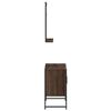 vidaXL 2 Piece Bathroom Cabinet Set Brown Oak Engineered Wood