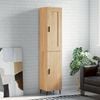 vidaXL Highboard Sonoma Oak 34.5x34x180 cm Engineered Wood