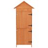 vidaXL Garden Storage Cabinet Brown 42.5x64x190 cm