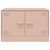 vidaXL Coffee Table Pink 67x50x44 cm Steel