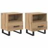 vidaXL Bedside Cabinet 2 pcs Artisan Oak 40 x 35 x 47.5 cm