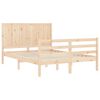 vidaXL Bed Frame without Mattress Double Solid Wood