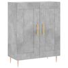 vidaXL Highboard Concrete Grey 69.5x34x180 cm Engineered Wood