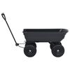 vidaXL Garden Tipping Hand Cart 300 kg 75L Black