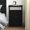 vidaXL Bedside Cabinet Black oak Engineered Wood