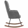 vidaXL Rocking Chair Dark Grey Velvet