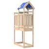 vidaXL Play Tower Brown 52.5 x 110.5 x 215 cm Solid Pine Wood