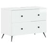 vidaXL Bathroom Sink Cabinet BREDA High Gloss White 82 x 41x 59 cm