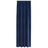 vidaXL Blackout Curtains 2 pcs Dark Blue 140 x 225 cm Velvet