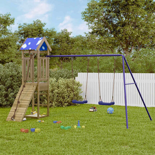 vidaXL Outdoor Playset Impregnated Wood Pine